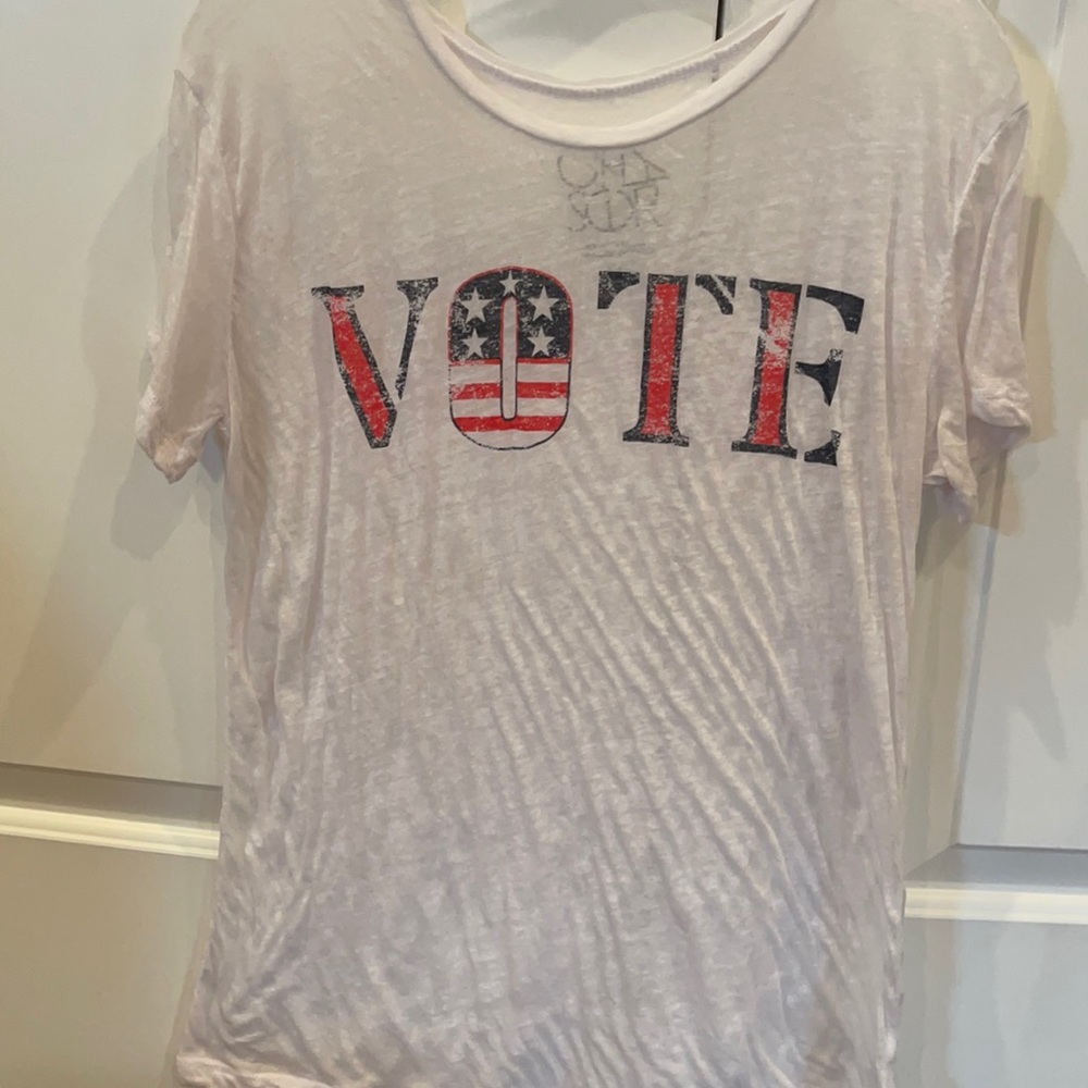 Chaser sheer white t shirt size M. GUC
